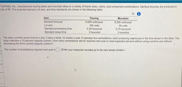 Tutt-Rider, Inc., manufactures touring bikes and