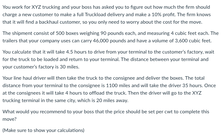 Solve for the Insurance Cost (per 100 pounds),