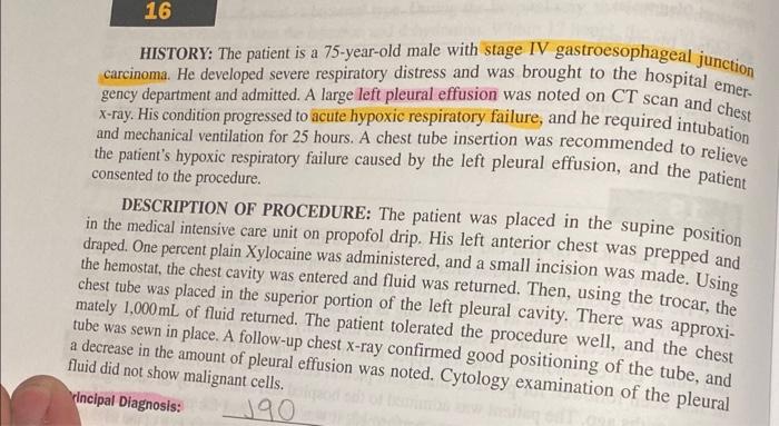what are the ICD 10 PCS codes for this problem 16