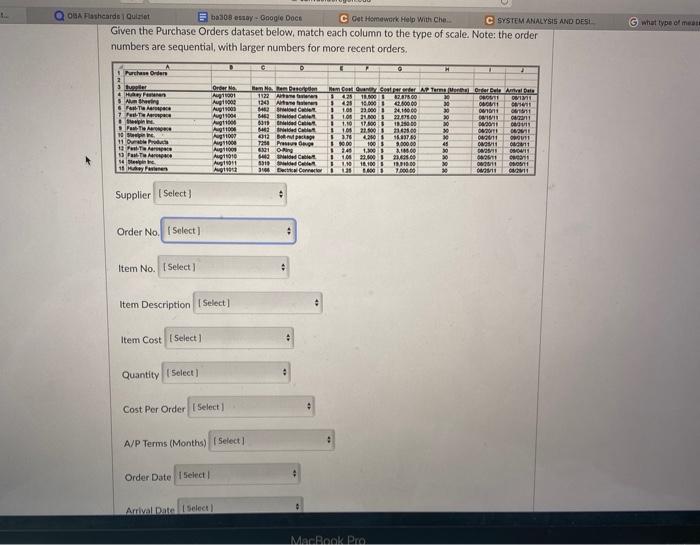 . G what type of meal OSA Flashcards Quintet E ao