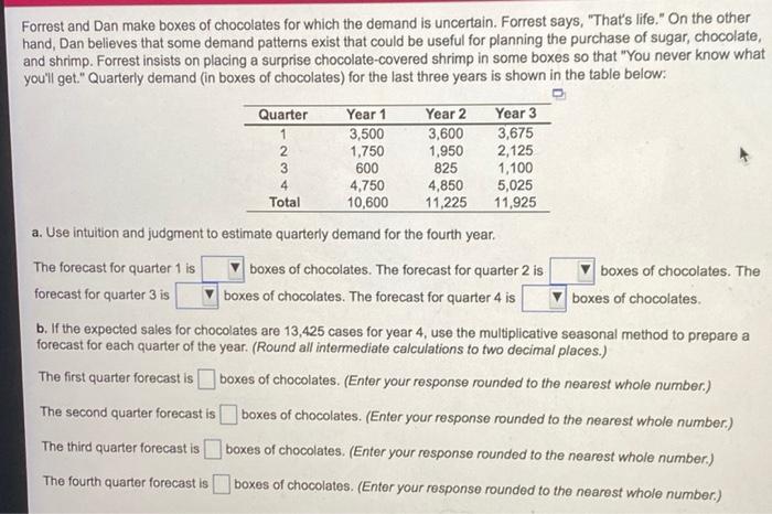 Forrest and Dan make boxes of chocolates for