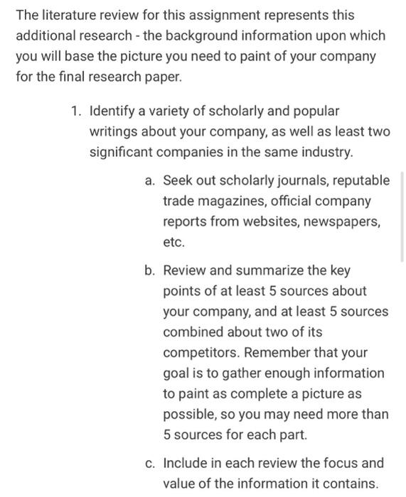 My company is Ebay... so plz write literature