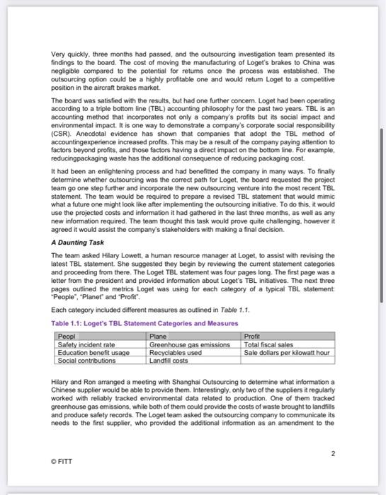 The Triple Bottom Line: Gaining a Competitive