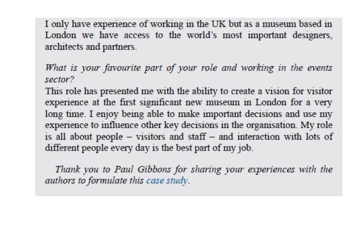 (Event Management) Read the attached case study