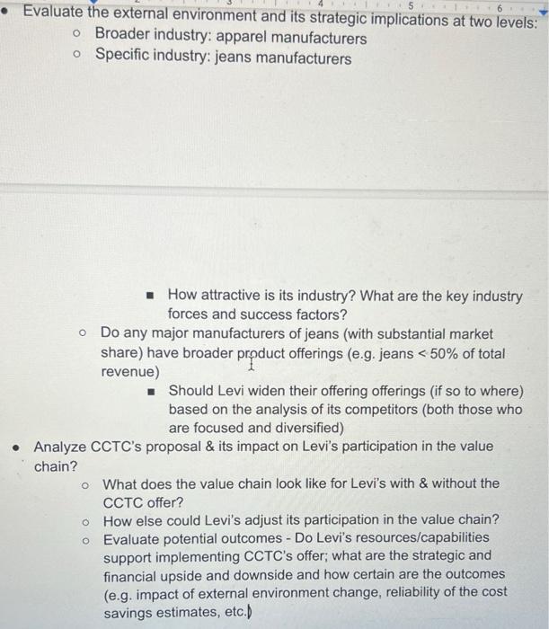 5. 6 Evaluate the external environment and its