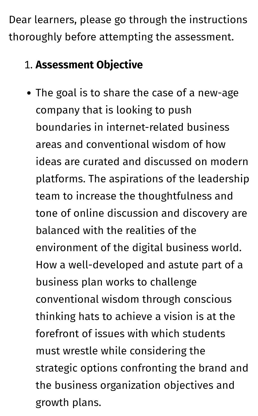 Instructions so far I posted the same question