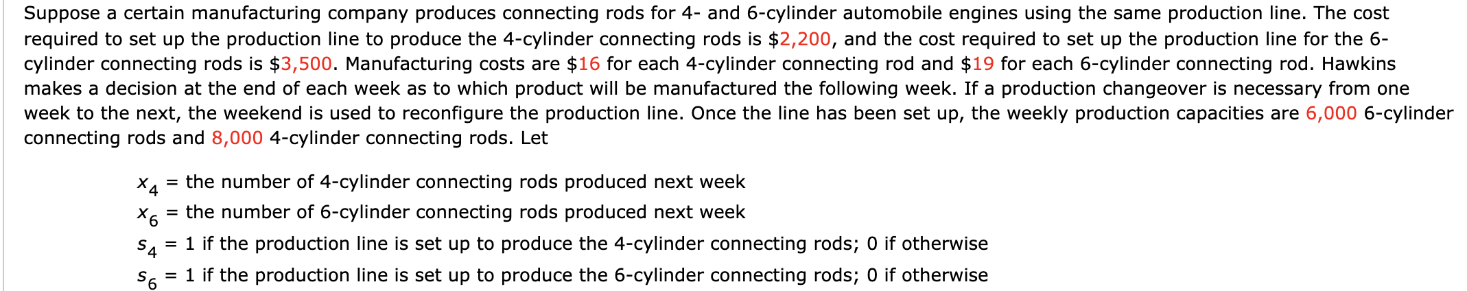 Suppose a certain manufacturing company produces