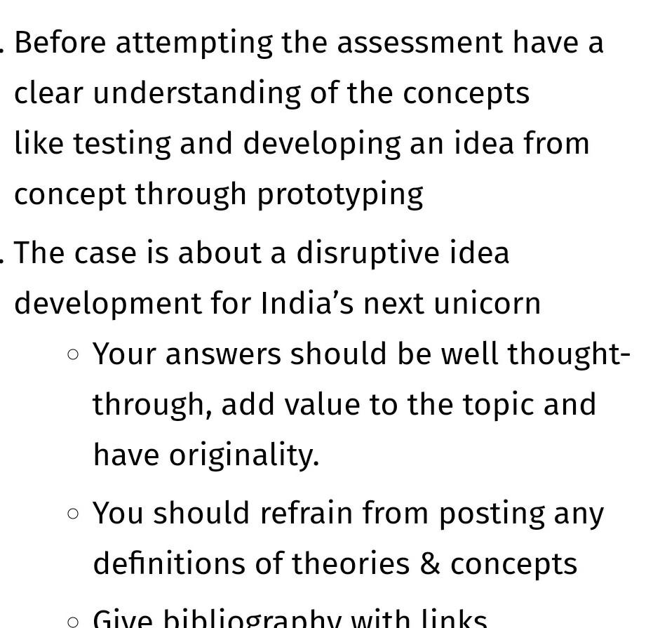 Instructions so far I posted the same question