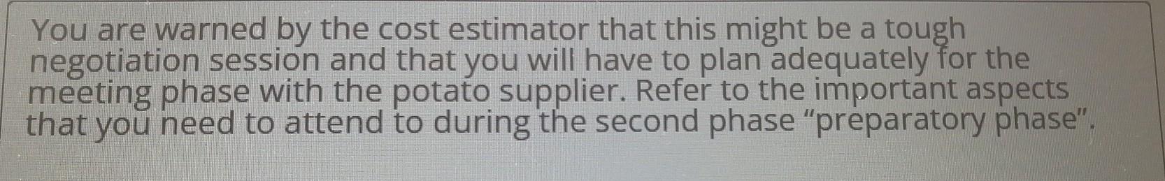 There is a difference between negotiations for a