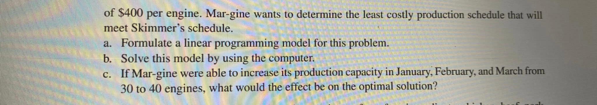 Need the whole process and also shown in excel of