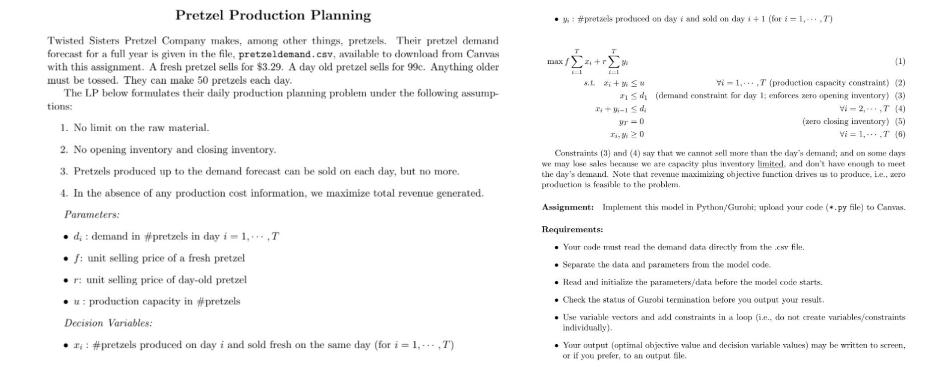 pretzeldemand.csv file contains the following