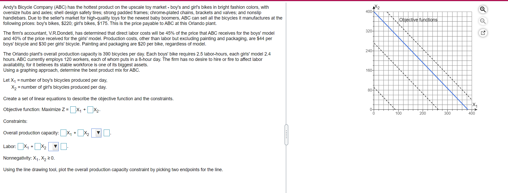 M2 400- Objective functions Q Andy's Bicycle
