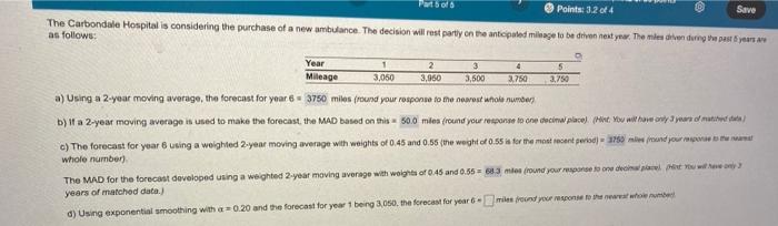 Please answer both parts 3 5 Part of Points: 3.2