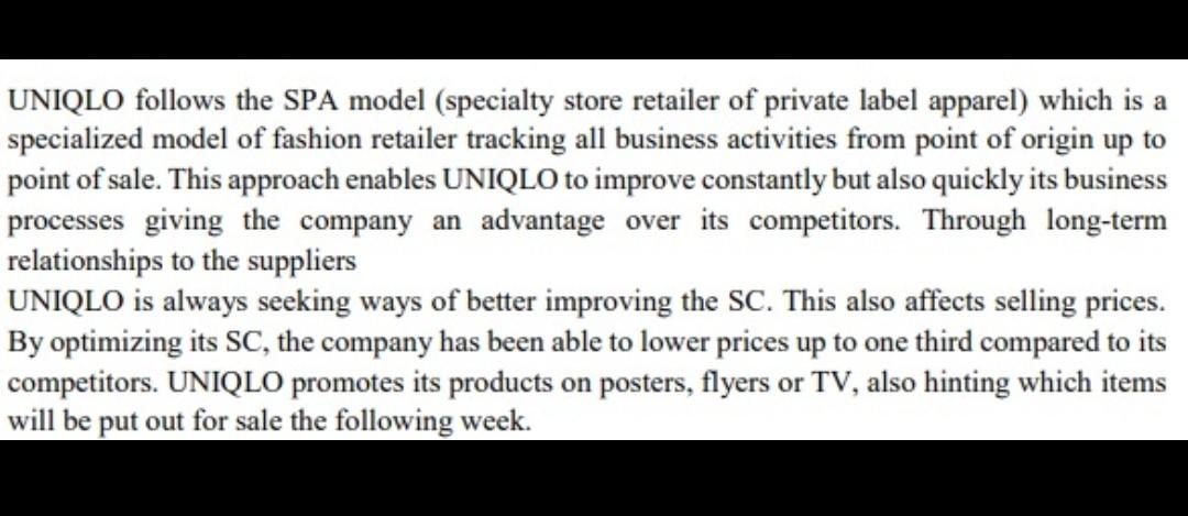 There 3 short case studies, base on the case