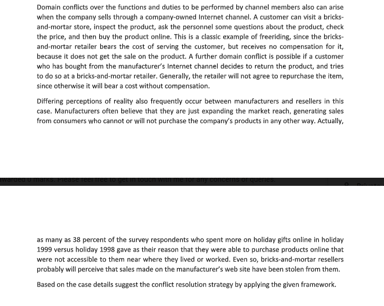 NOTE - on the basis of the framework mentioned