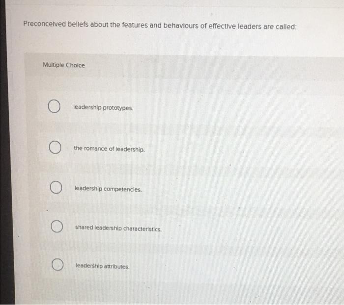 answer all or thumbs down Preconceived beliefs