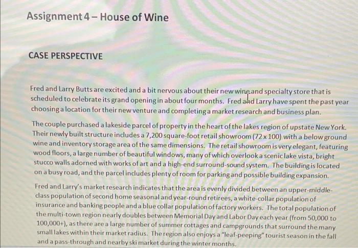 Write 3 or 4causes of problem for the case :-