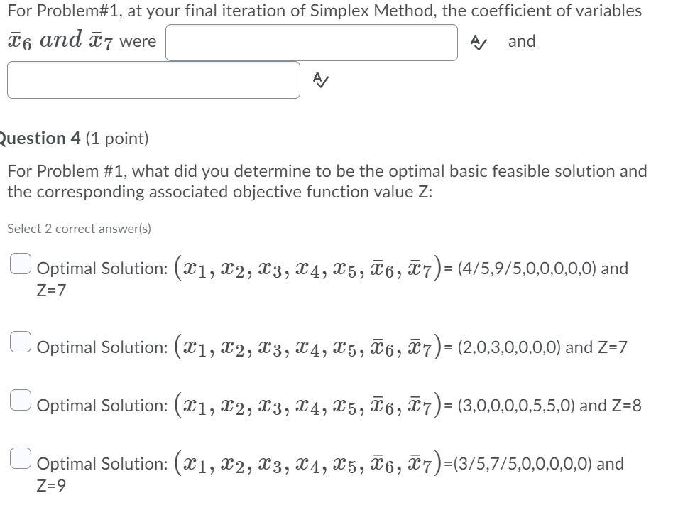 4.6-3. Consider the following problem. Minimize