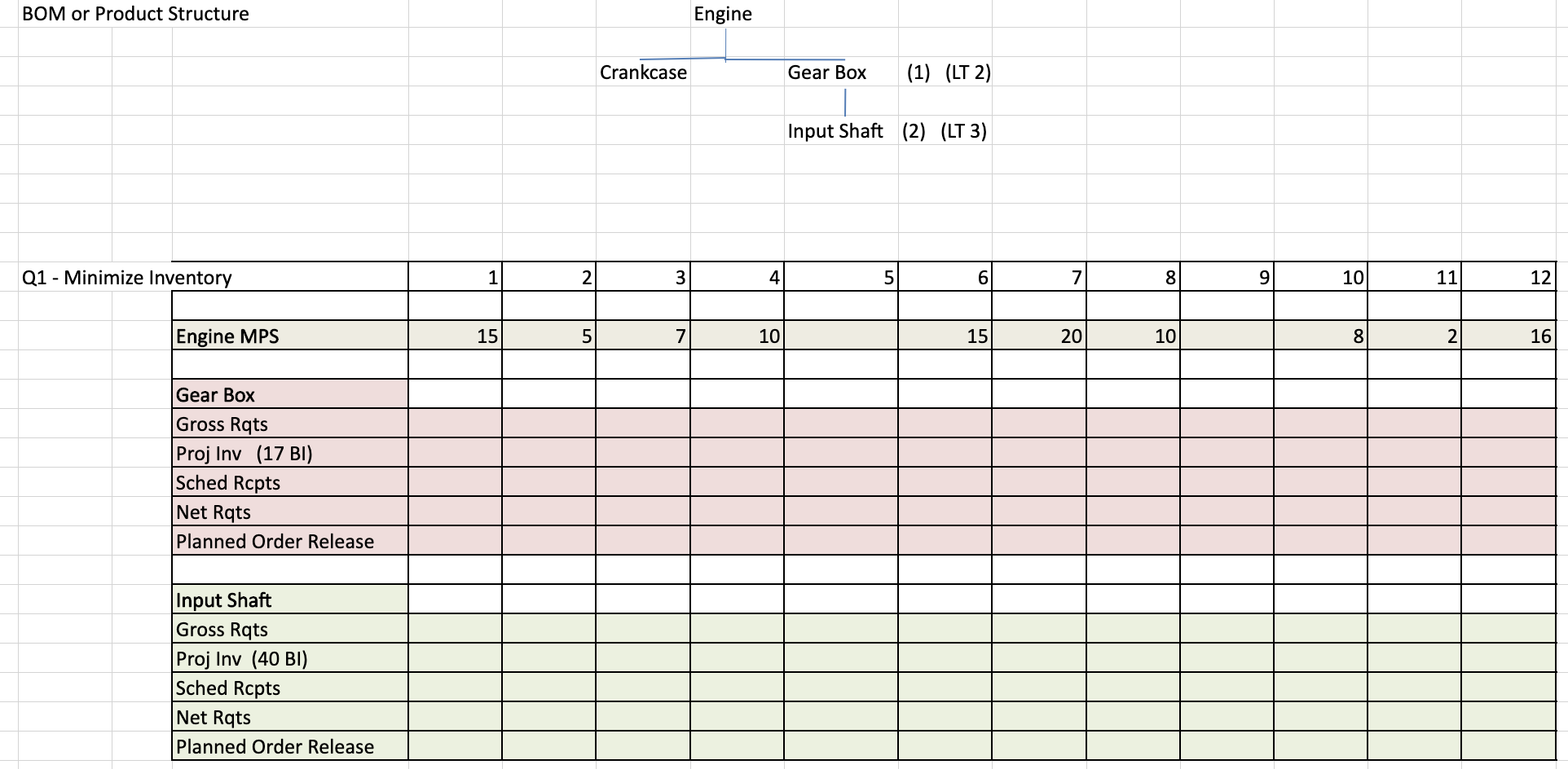 Download the blank xls below, and try to complete