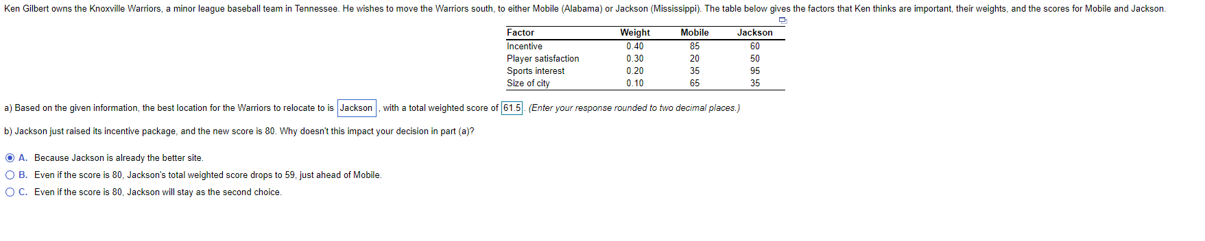Question 3. Question 2. Ken Gilbert owns the