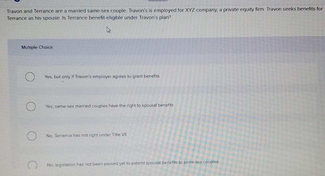 Travon and Terrance are a married same-sex