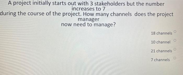 Answer all plase You are a project manager in a