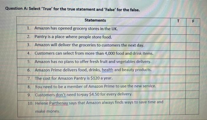 PART TWO: READING (15 marks/ 1 mark for each