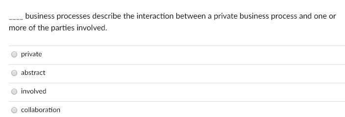 business processes describe the interaction
