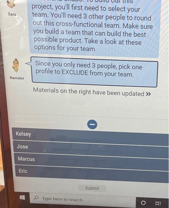 please answer with a b c or d A. Kelsey B. Jose