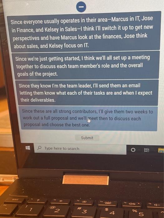 which answer? A B C or D A. Since everyone