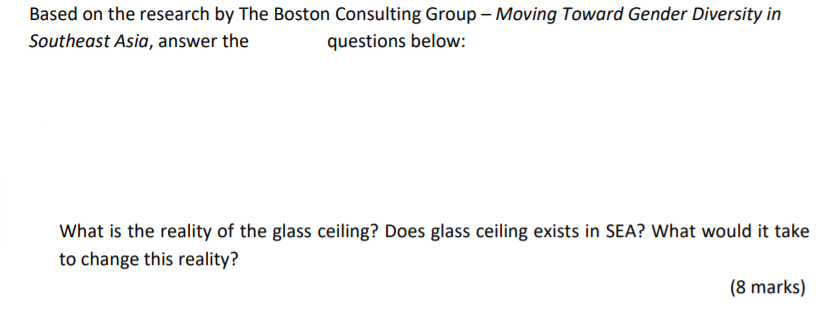 Based on the research above please help me answer