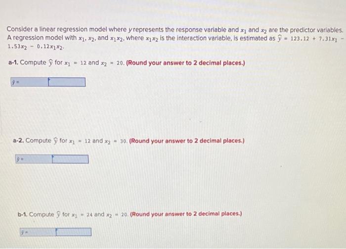 Consider a linear regression model where