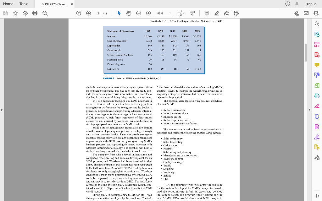 Please find attached the case study 2: A troubled