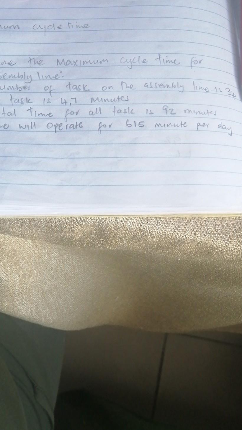 un time cycle me the maximum cycle time for