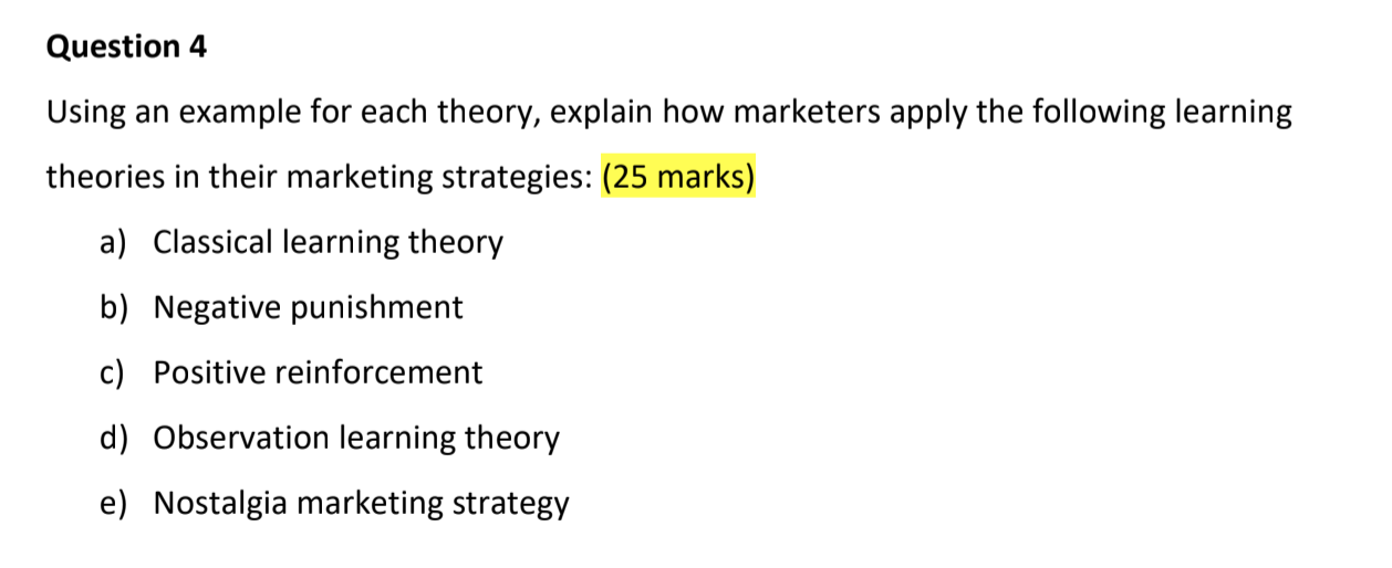 Operations Management Question 4 Using an example