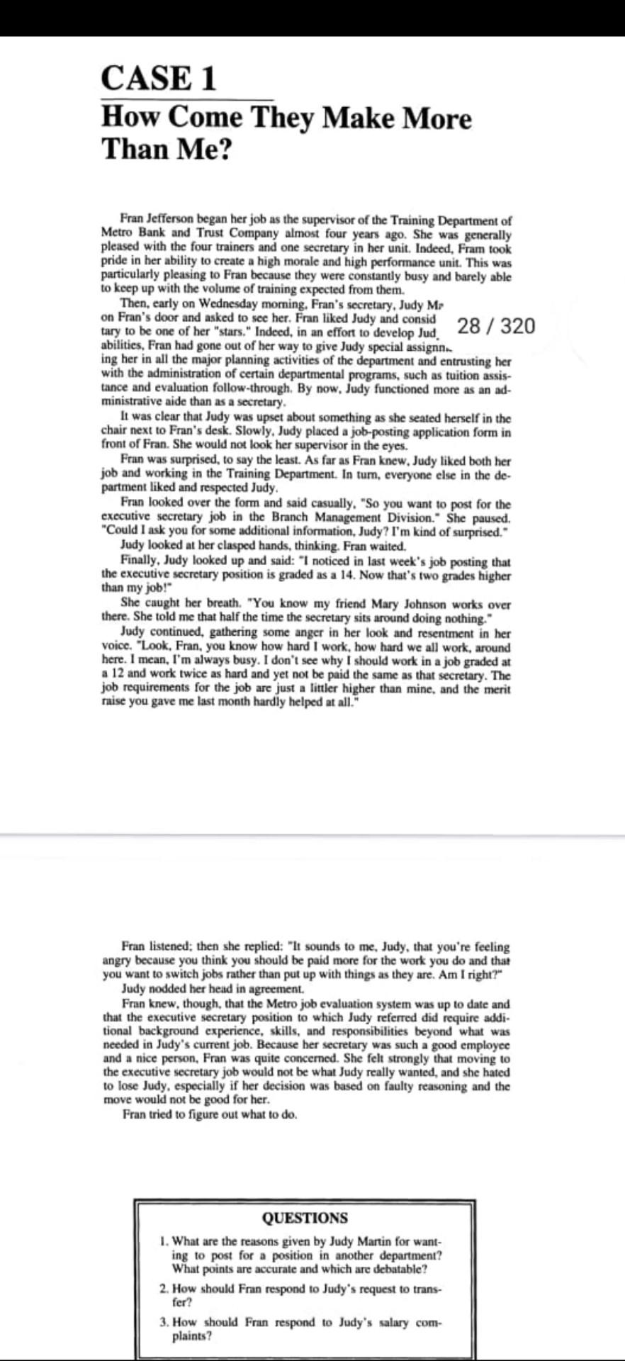 all subpart in a proper way CASE 1 How Come They