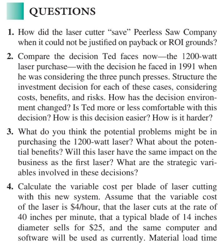 QUESTIONS 1. How did the laser cutter "save"