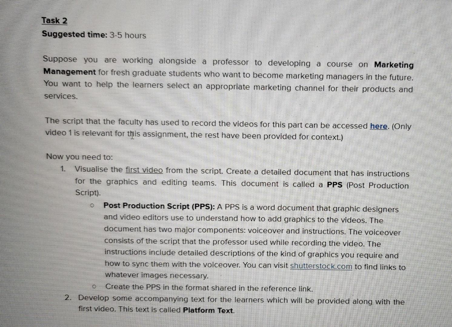 SHARE PPS OR TEXT AND PLATFORM TEXT AS ASKED IN