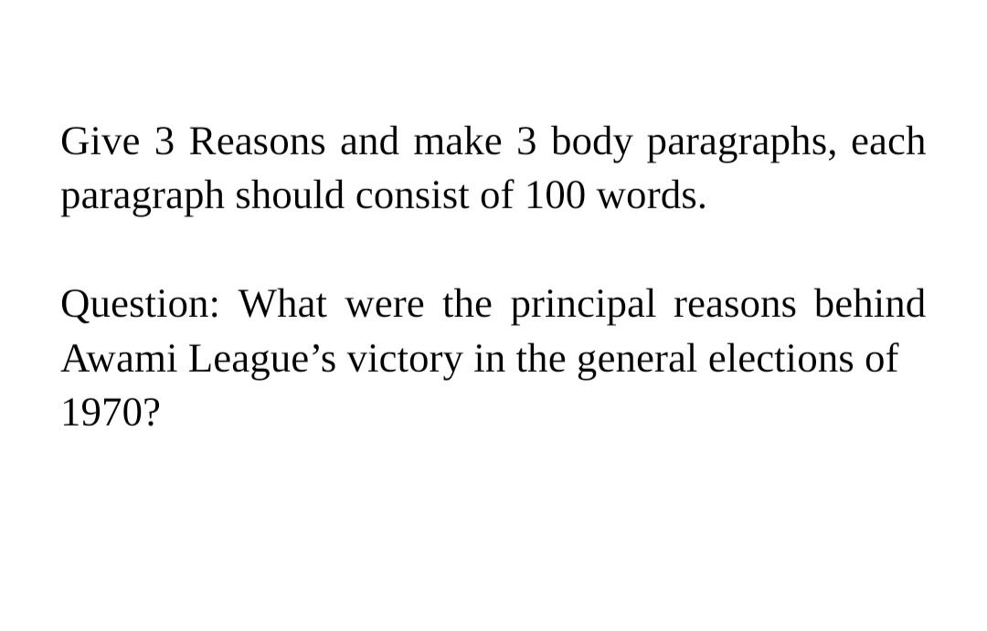 Bangladesh History.Kindly solve asap accordingly