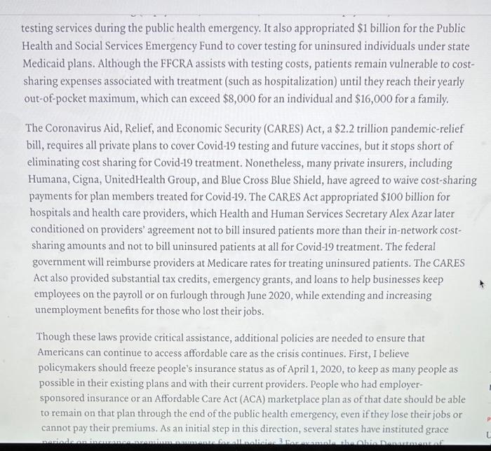 Please review the readings from this week