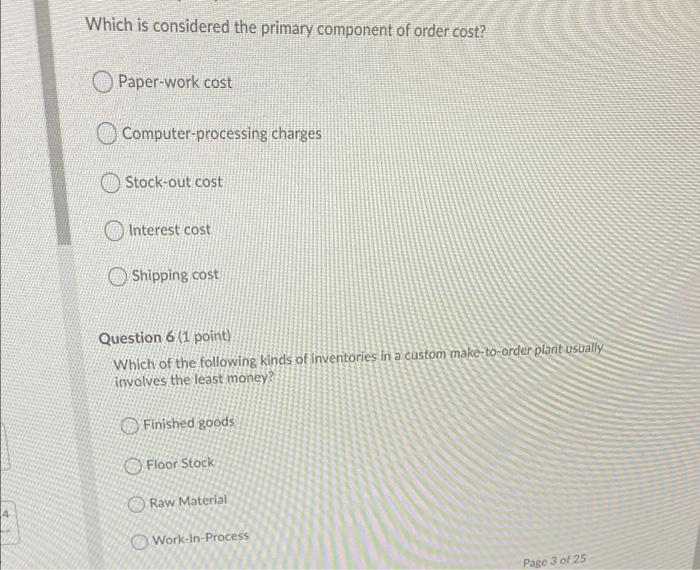 Which is considered the primary component of