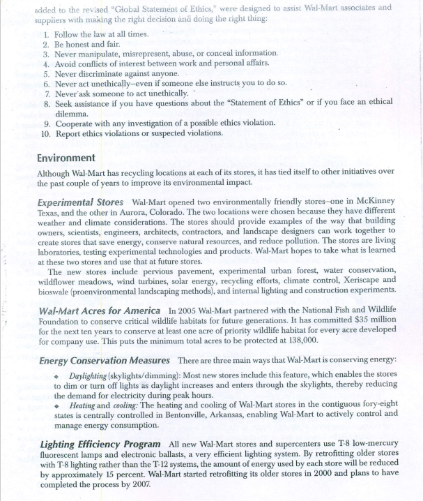 Why do you think Wal-Mart has had a recent number