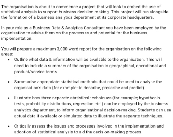 The organisation is about to commence a project