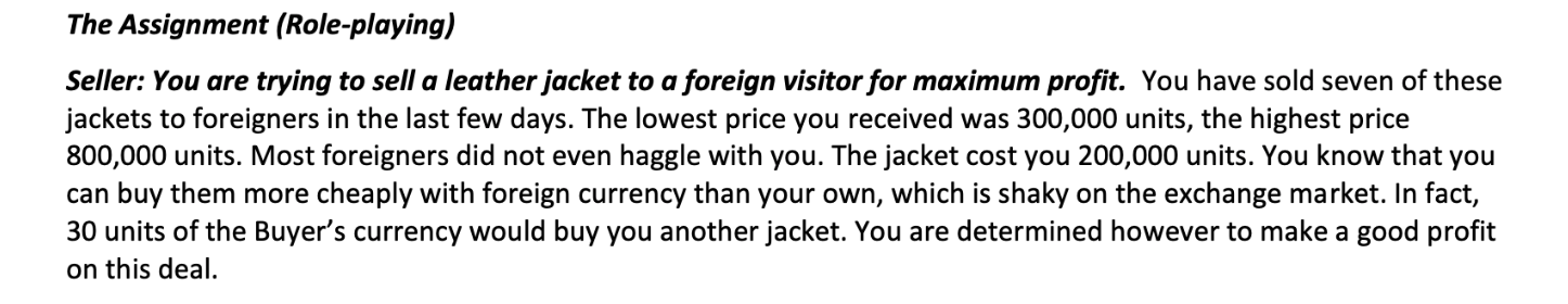 What is the least that the seller could accept