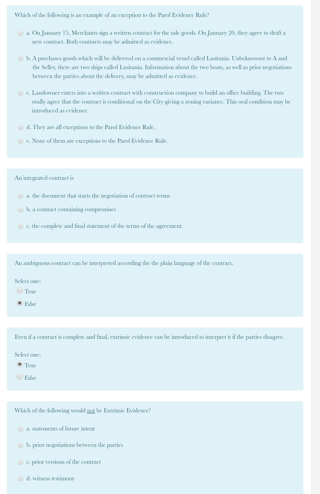 Which of the following is an example of an