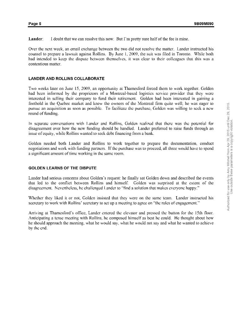 Read the case found in this file: Then, in a