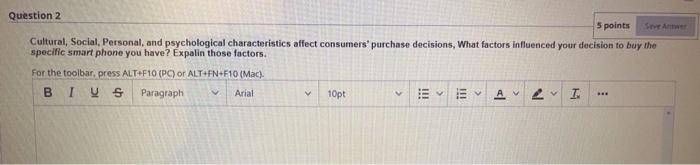 i wnat explain !! Question 2 5 points SA