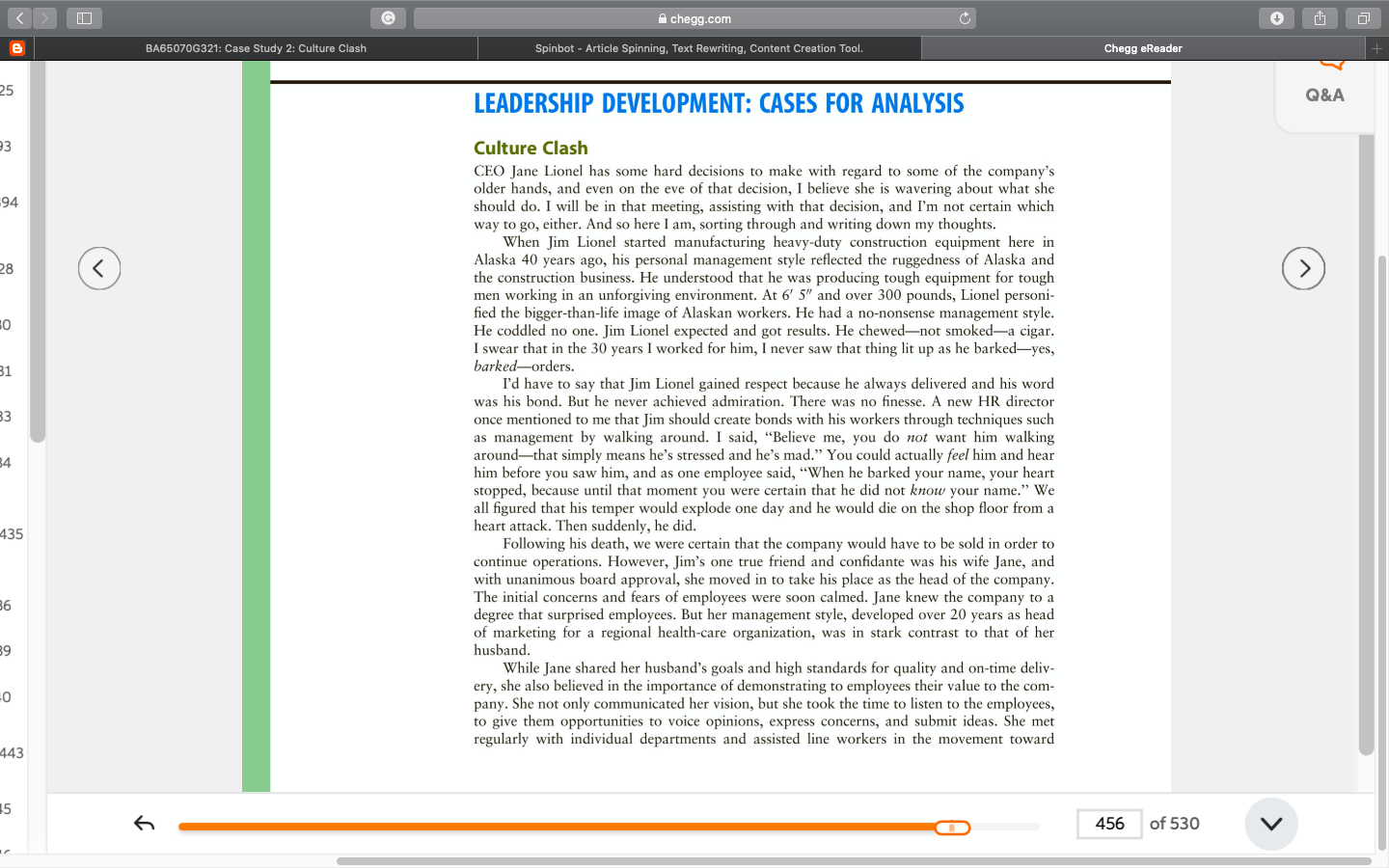 G A chegg.com + BA65070G321: Case Study 2: