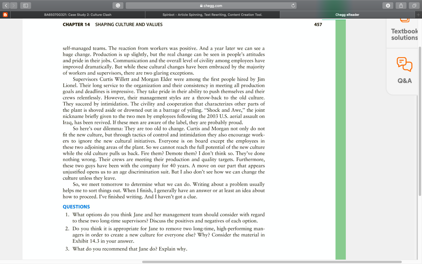 G A chegg.com + BA65070G321: Case Study 2: