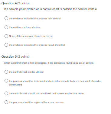 Question 1 (2 points) A Gantt chart is a simple